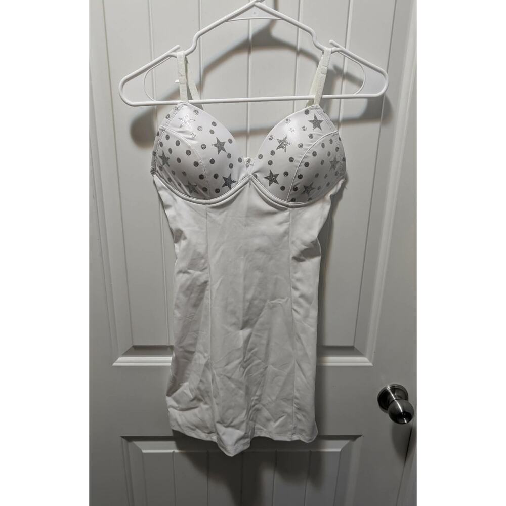 Adult White Wild West Sexy Mini Dress Halloween Costume Size Small (4-6) - Picture 2 of 11